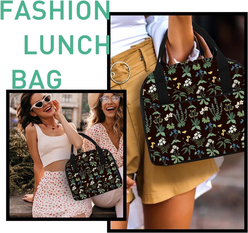VLM Lunch Bag,Lunch Box for Women Men,Reusable Insulated Lunch Tote,Small Leakproof Cute Lunch Cooler with High Capacity for Work,Picnic,Camping - Image 5